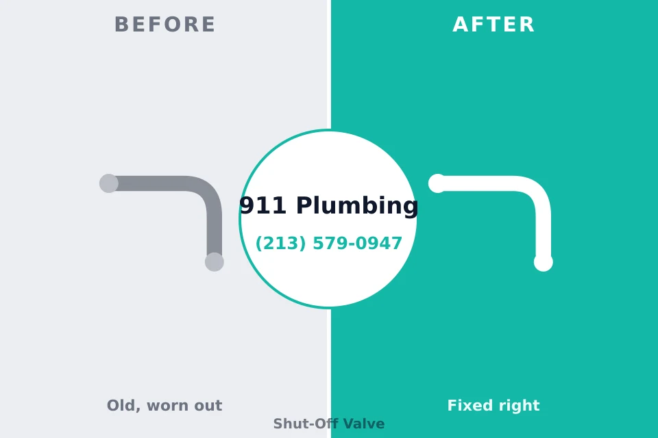 Before and after: plumbing repair DeLand Southwest, FL